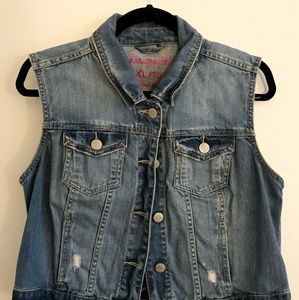 Aeropostale XL Jean Jacket | Sleeveless